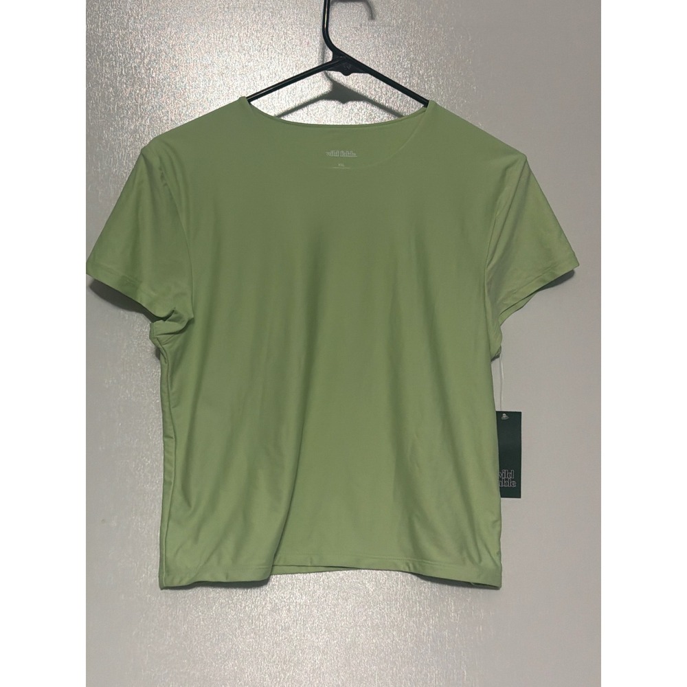 Wild Fable Womens XXL Lime Green Short Sleeve Crewneck Tee EL5ZKX NWT